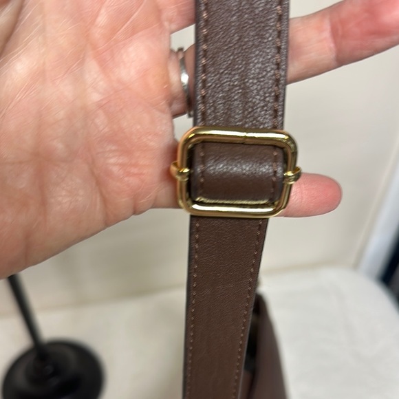 Calvin Klein Brown Shoulder Bag with Hobo Silhouette - Picture 7 of 16